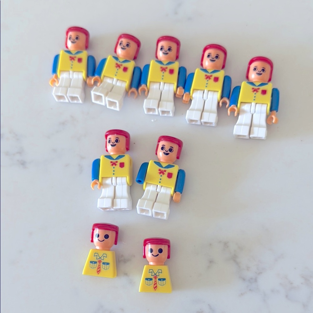 Vintage Tatco mini Figures toys bundle of 9 pieces